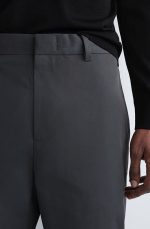 Cotton Straight Pants Gray - Image 3