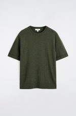 Wool Slim T-Shirt Green - Image 4