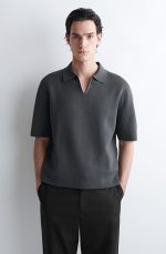 Knitted Polo Gray