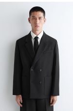 Wool Blend Tie Black