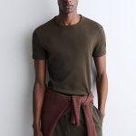 Round-Neck T-Shirt Brown