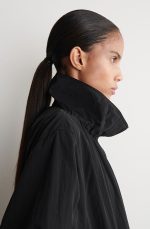 Mock-Neck Jacket Black - Image 3