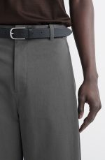 Cotton Wide-Leg Trousers Gray - Image 3