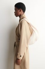 Pleated Decorative Shoulder Bag Off-white - Image 3