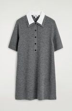 Knitted Dress Gray - Image 4