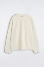 Cotton Round-Neck Shirt White - Image 4