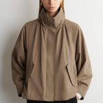 Mock-Neck Jacket Beige