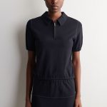 Polo-Collar Top Navy