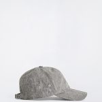 Washed Texture Baseball Cap Gray