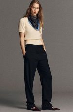 Cashmere Slim T-Shirt Cream - Image 2