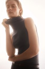 Wool Sleeveless Top Gray - Image 2