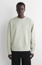 Cotton Round-Neck Top Green