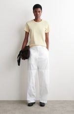 Round-Neck T-Shirt Cream - Image 2