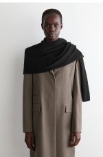 Neutral And Cashmere Scarf Black