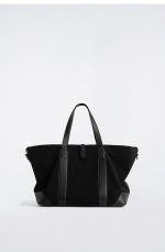 Leather Tote Bag Black - Image 4