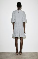 Seersucker Pleated Dress - Image 3