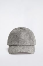 Washed Texture Baseball Cap Gray - Image 4