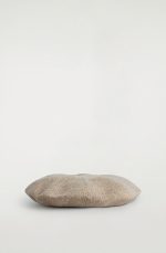 Stereo Knitted Beret Beige