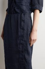 Pleated Skirt Navy - Image 3