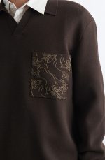 Polo-Collar Regular Sweater - Image 3