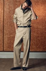 Cotton Straight Pants Beige - Image 2