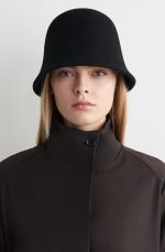 Wool Felt Fisherman Hat Black - Image 2