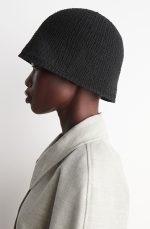 Hollow Knitted Fisherman Hat Black - Image 3