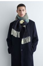 Unisex Tassel Mohair Blend Scarf For And - Image 2