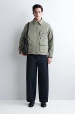 Rectangular Leather Crossbody Bag Black - Image 2