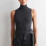 Wool Sleeveless Top Gray