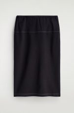 Knitted Straight Skirt Navy - Image 4