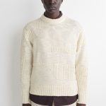Wool Round-Neck Sweater Cream