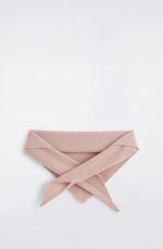 Unisex Cashmere Triangle Scarf Pink - Image 4