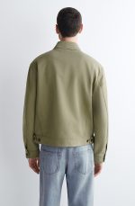 Collared Jacket Khaki - Image 3
