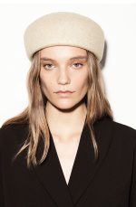 Wool Beret Cream Color - Image 2