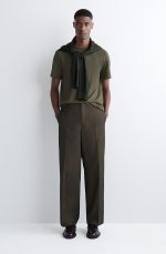 Cotton T-Shirt Khaki - Image 2