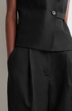 Wide-Leg Pants Black - Image 3