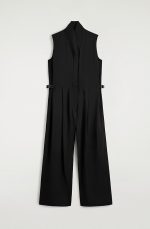 Collared Jumpsuit Black - Image 4