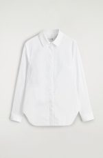 Cotton Collared Shirt White - Image 4