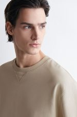Round-Neck Shirt Beige - Image 3
