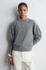 Round-Neck Pullover Gray