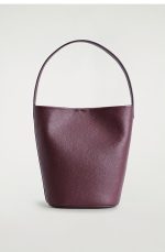 Leather Mini Tote Bag Red