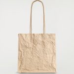 Wrinkled Tote Bag Beige