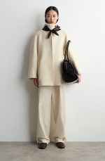 Embroidered Silk Scarf Brown - Image 3