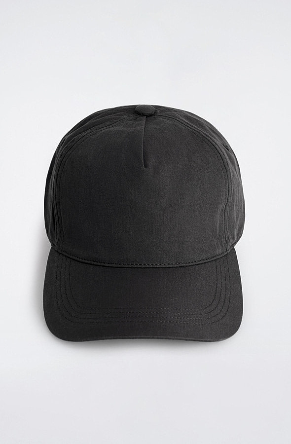 O1CN0108vj8p1u7vxaNkTYp_!!4611686018427380567-0-item_pic Cotton Blend Twill Baseball Cap Black - Image 1