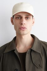 Cotton Blend Twill Baseball Cap White - Image 2