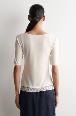 V-Neck T-Shirt White - Image 3