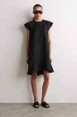 Round-Neck Dress Black