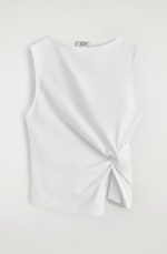 Knitted Slim Top White - Image 4