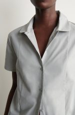 Cotton Shirt Gray - Image 3